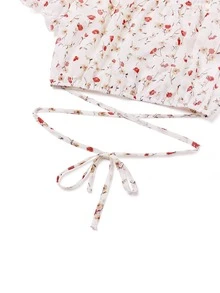 Áo sơ mi nữ Ren lên Họa tiết hoa Boho - Nhiều màu - Xem 5