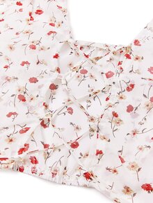 Áo sơ mi nữ Ren lên Họa tiết hoa Boho - Nhiều màu - Xem 6