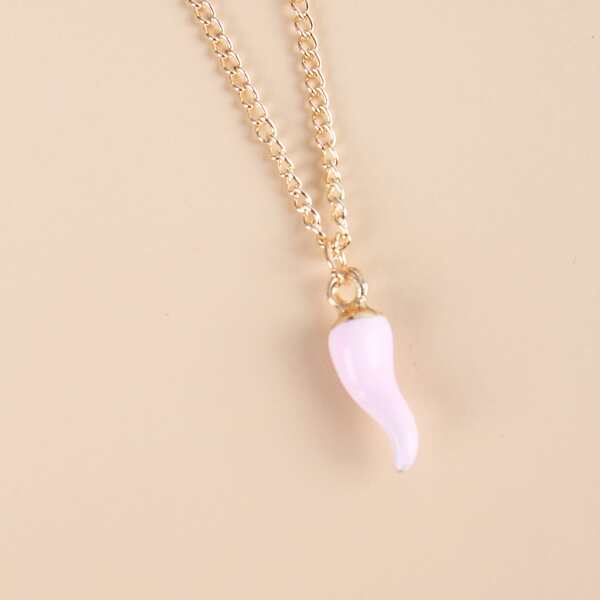 

Chili Charm Necklace, Pink