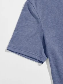 Manfinity VCAY T-shirt estiva da uomo con ricamo di albero di cocco