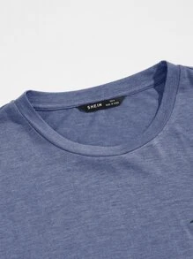 Manfinity VCAY T-shirt estiva da uomo con ricamo di albero di cocco