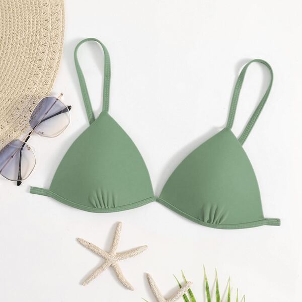 

Push Up Bikini Top, Green