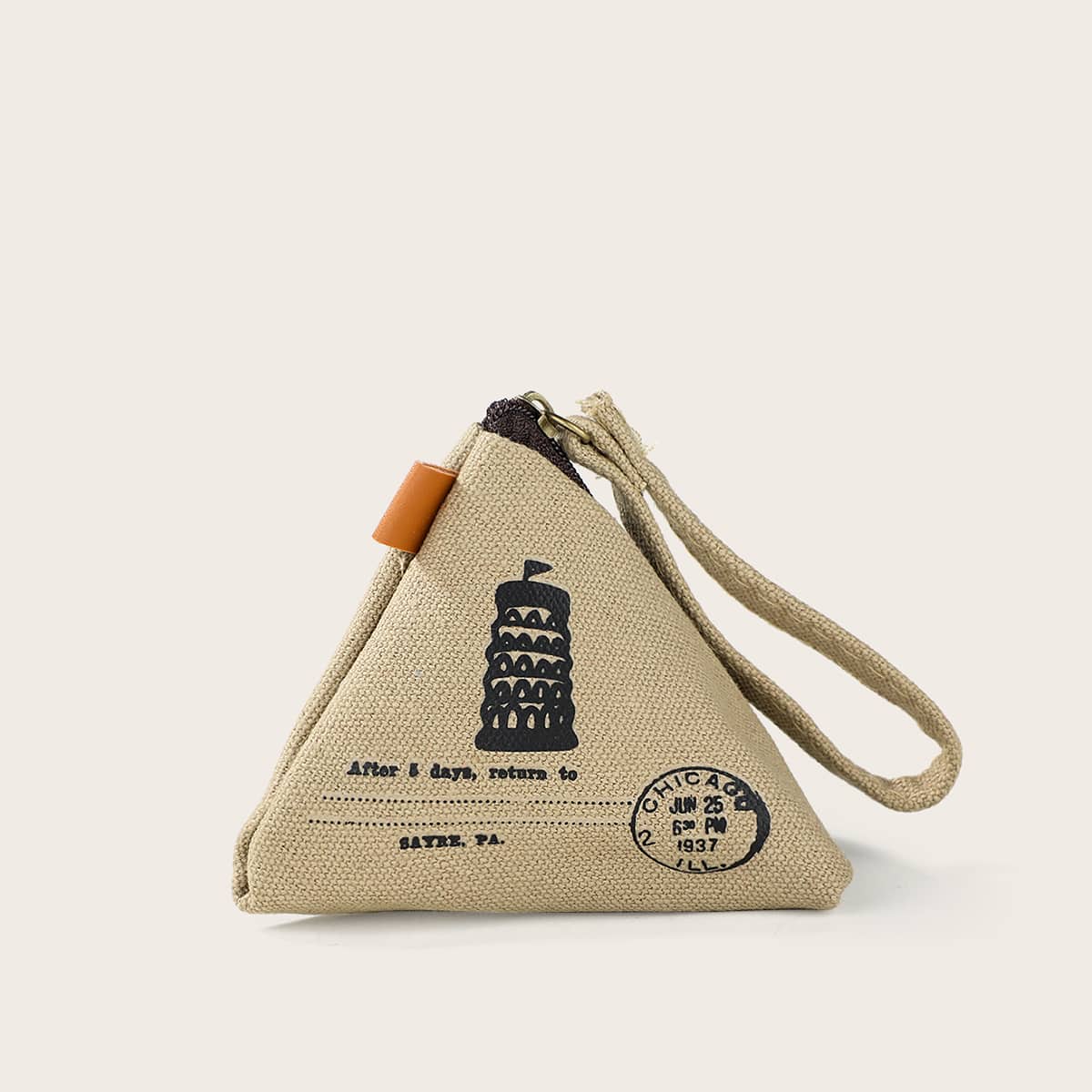 

Triangle Coin Purse, Khaki