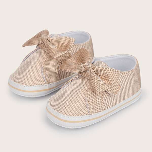 

Girls Bow Decor Flats, Gold