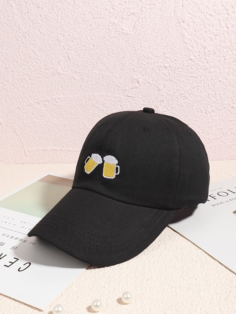 刺繡棒球帽 - 黑色 - 查看 1