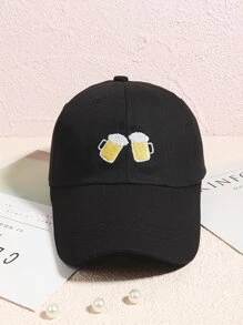 刺繡棒球帽 - 黑色 - 查看 2