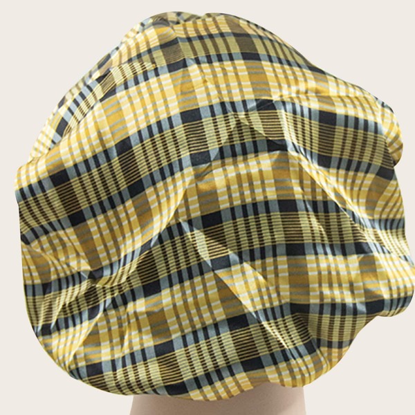 

Plaid Hair Bonnet, Multicolor