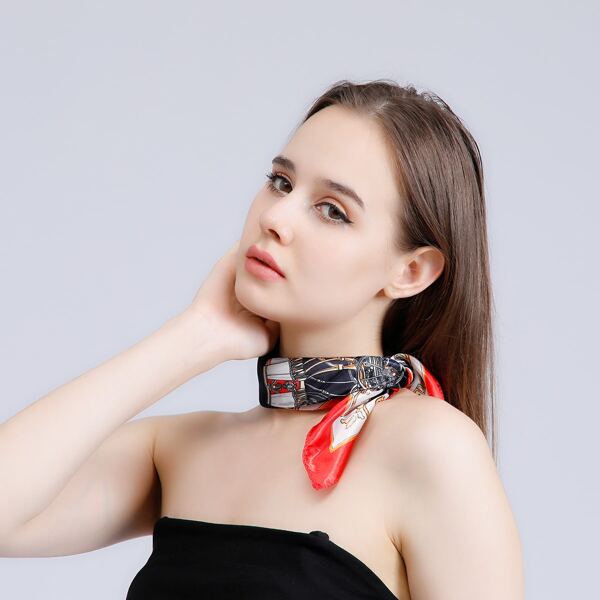 

Carriage Print Bandana, Multicolor