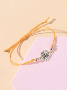 Flower Decor Bracelet - Multicolor - View 2