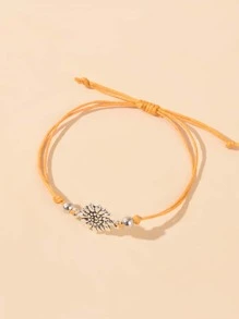 Flower Decor Bracelet - Multicolor - View 3