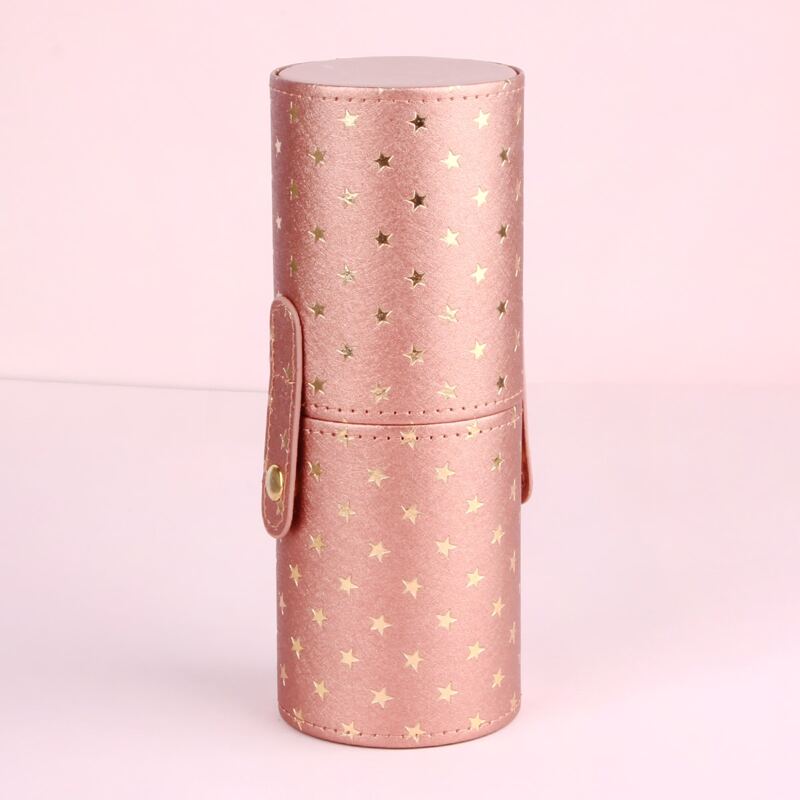 

Star Pattern Makeup Brush Storage Box, Champagne