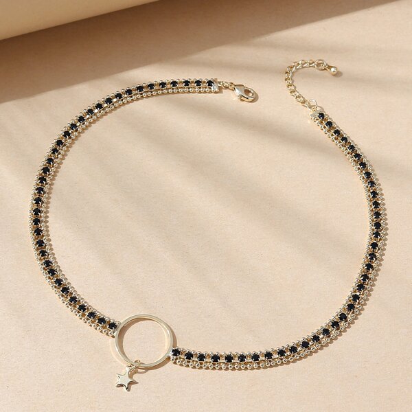 

Star Charm Necklace, Gold