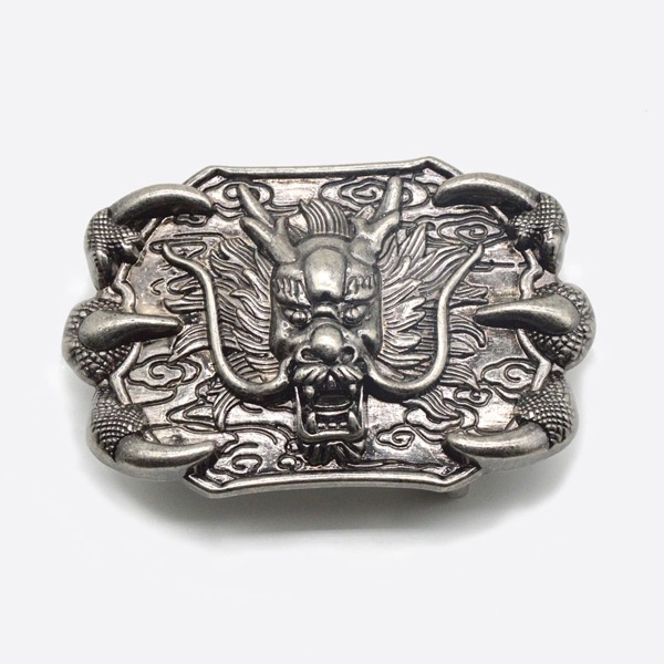 

Men Animal Belt Buckle, Silver