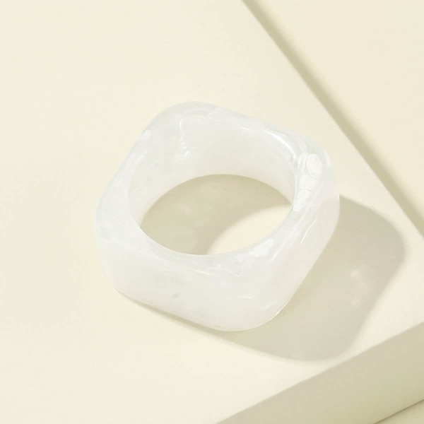 

1pc Resin Ring, White