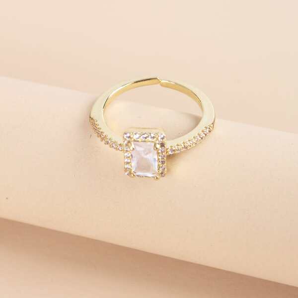 

Zircon Decor Ring, Gold