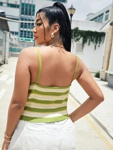 áo đan kích thước lớn Ren lên Sọc Giải trí - Nhiều màu - Xem 2