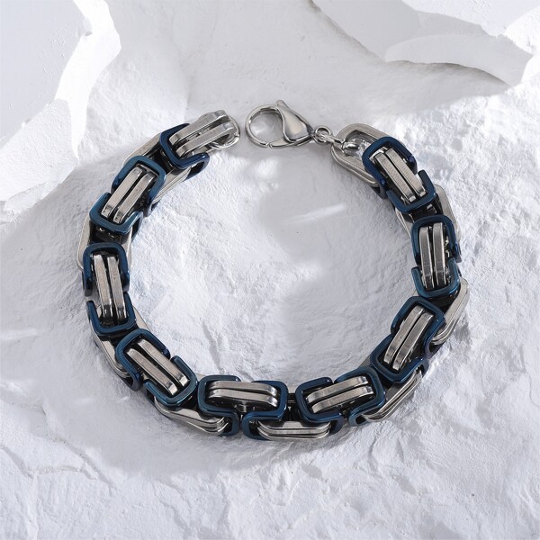 

Men Stainless Steel Bracelet, Silver