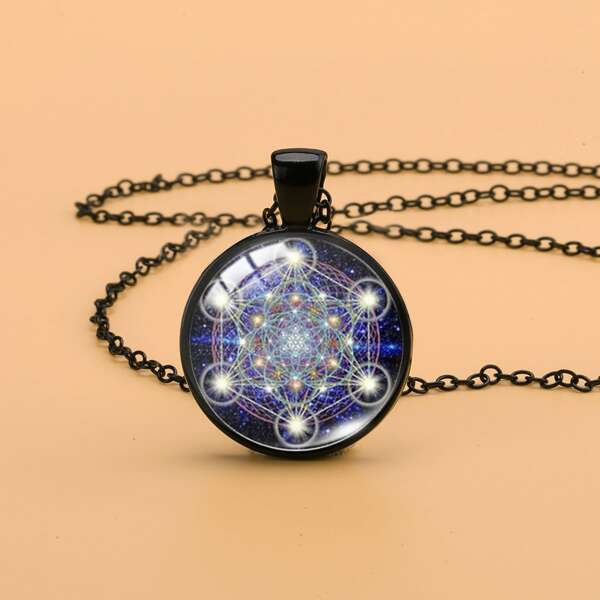 

Round Charm Necklace, Multicolor