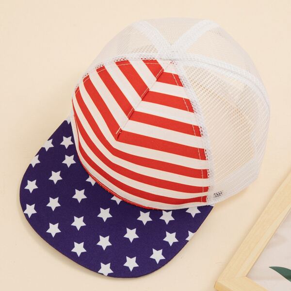 

Flag Pattern Baseball Cap, Multicolor
