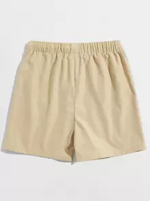 Manfinity VCAY Men Patch Detail Shorts - Khaki - View 2