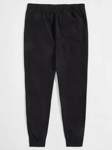 Manfinity Men Playing Card Pants - Black - View 2