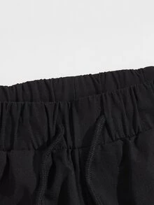 Manfinity Men Playing Card Pants - Black - View 3