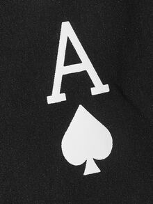 Manfinity Men Playing Card Pants - Black - View 4