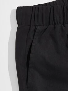 Manfinity Men Playing Card Pants - Black - View 5