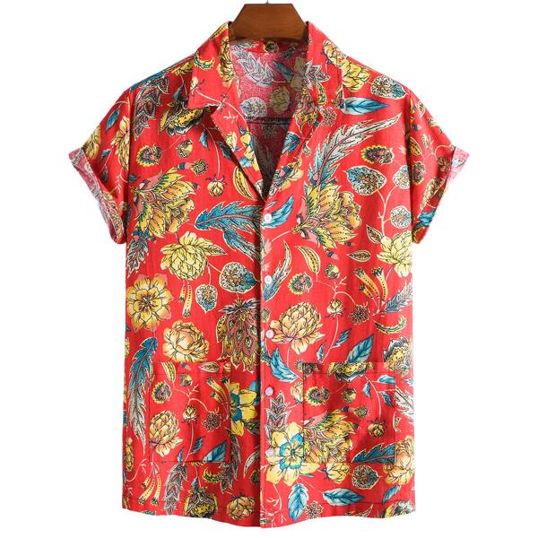 

Men Allover Floral Print Shirt, Multicolor