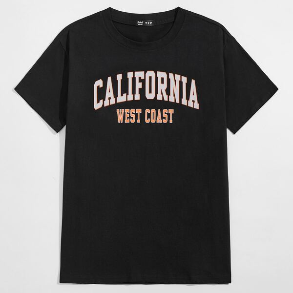 

Guys Letter Tee, Black