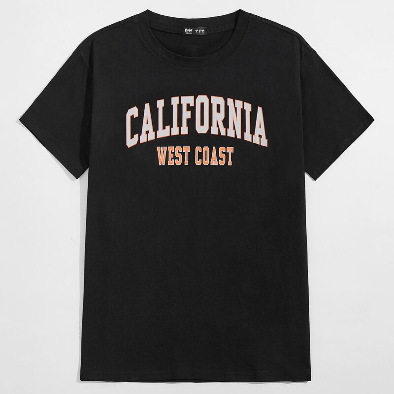 

Guys Letter Tee, Black