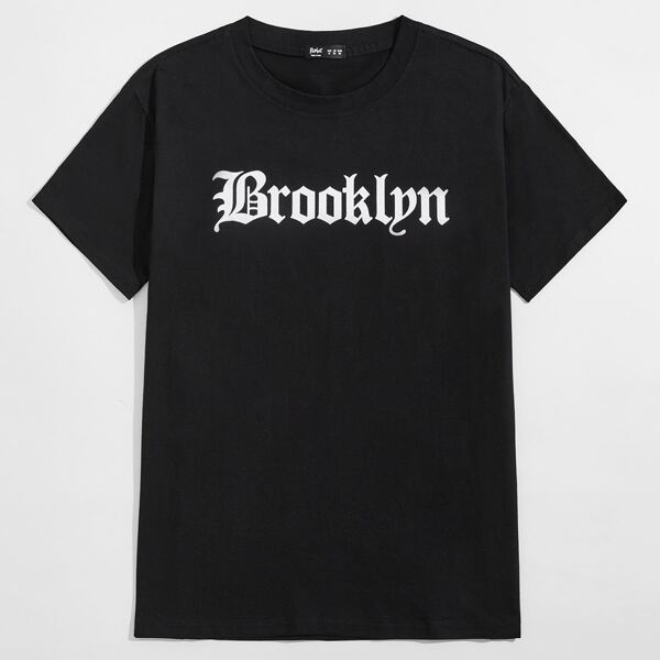 

Guys Letter Tee, Black