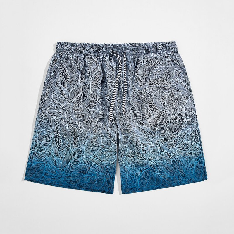 

Guys Leaf Print Drawstring Shorts, Multicolor