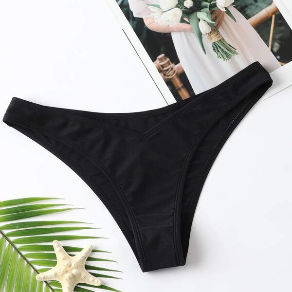 

Solid Bikini Panty, Black