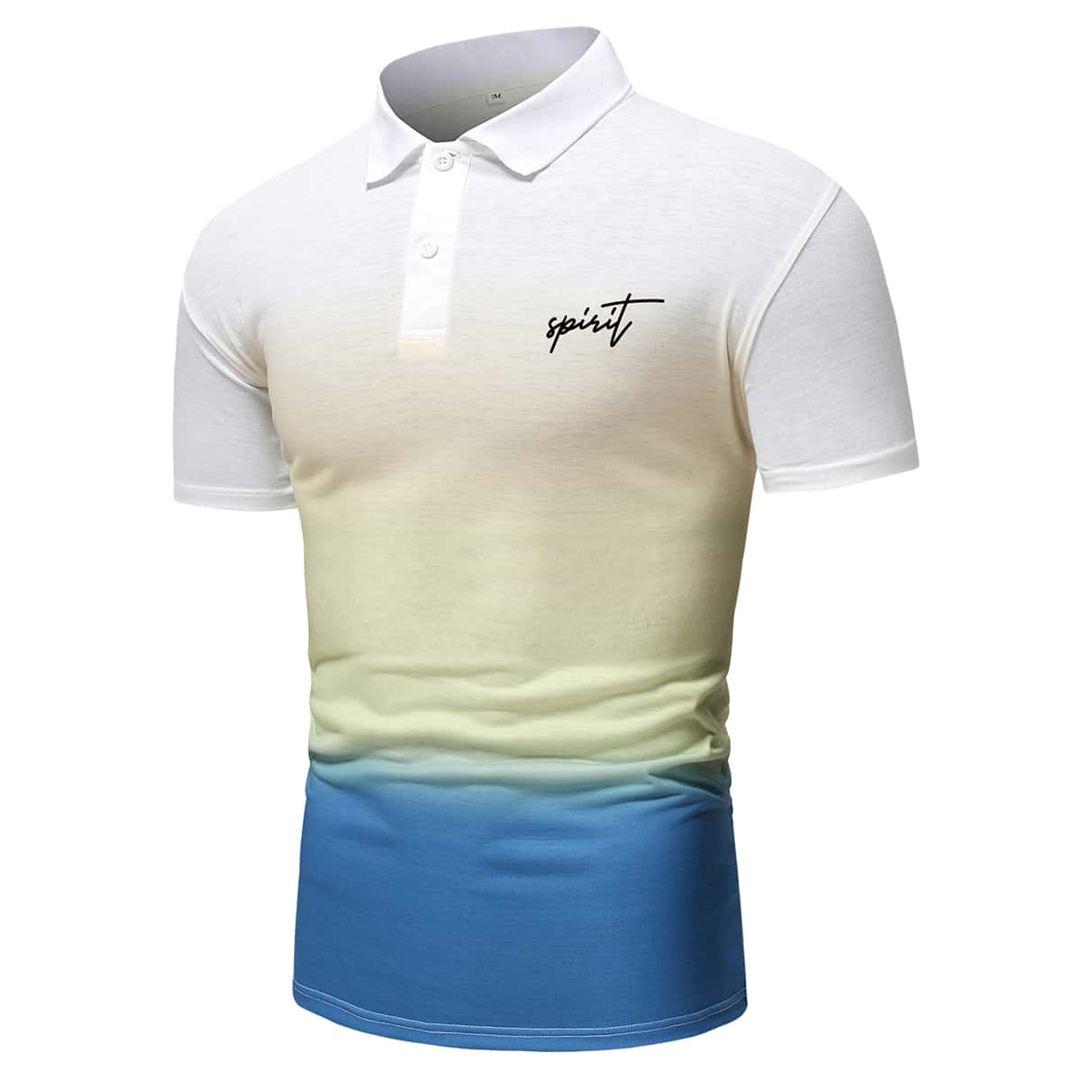

Guys Letter Print Color-block Polo Shirt, Multicolor