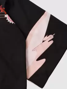 Manfinity Men Figure & Floral Print Kimono - Multicolor - View 4