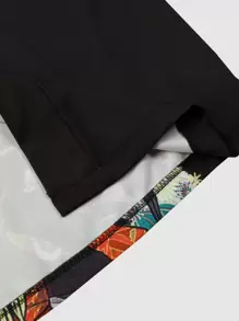 Manfinity Men Figure & Floral Print Kimono - Multicolor - View 5