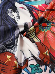 Manfinity Men Figure & Floral Print Kimono - Multicolor - View 6