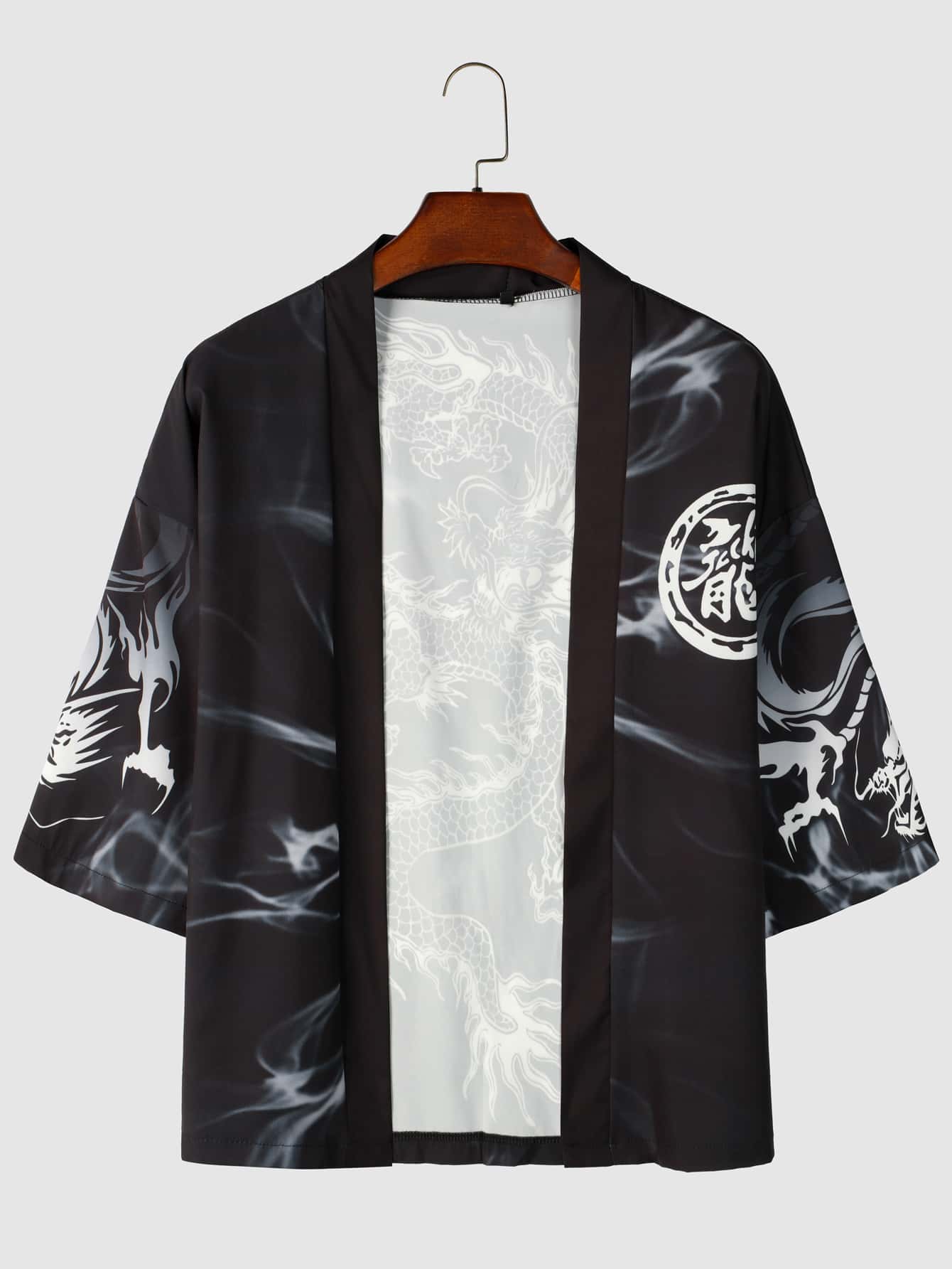 Manfinity חיה חופשה חולצה לגבר - שחור - ראה 2