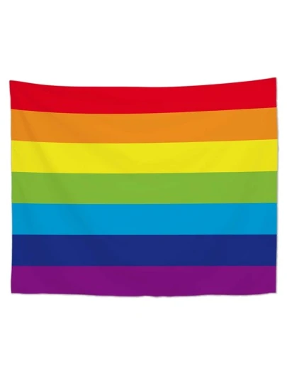 Tapiserie cu model dungi curcubeu