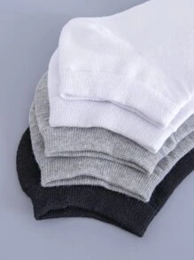 5pairs Men Simple Ankle Socks - Multicolor - View 2