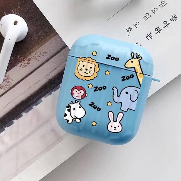 

Animal Graphic Case For Airpods, Blue