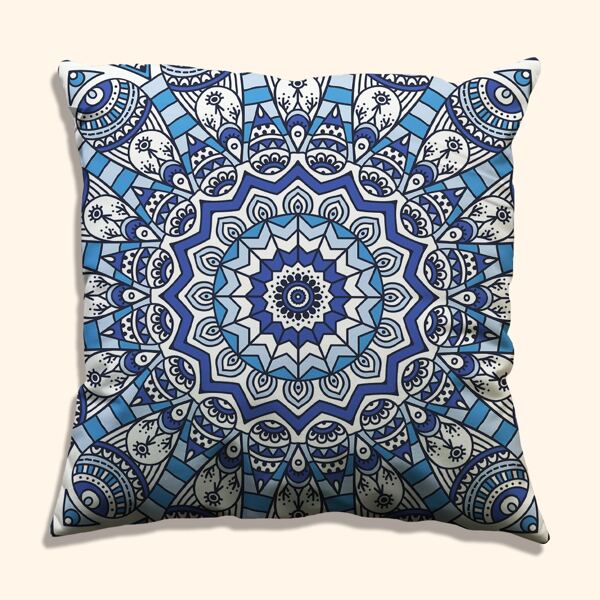 

Mandala Print Cushion Cover Without Filler, Multicolor