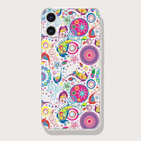 

Paisley Pattern Phone Case, Clear