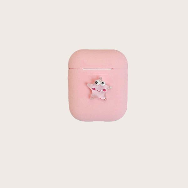 

Cartoon Starfish Decor Case For Airpods, Pink