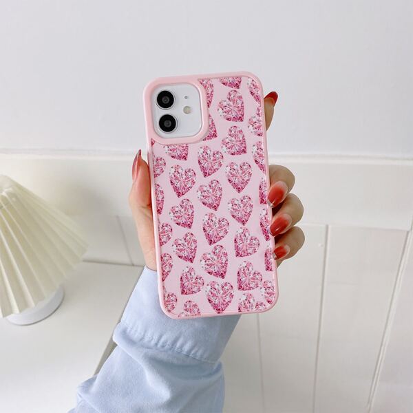 

Heart Pattern Phone Case, Multicolor