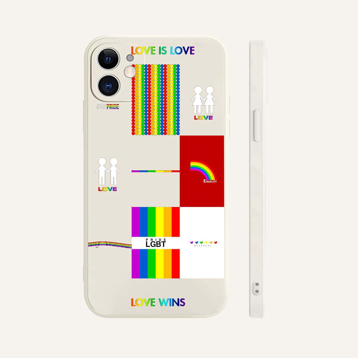 

LGBT Rainbow Stripe Phone Case, Multicolor