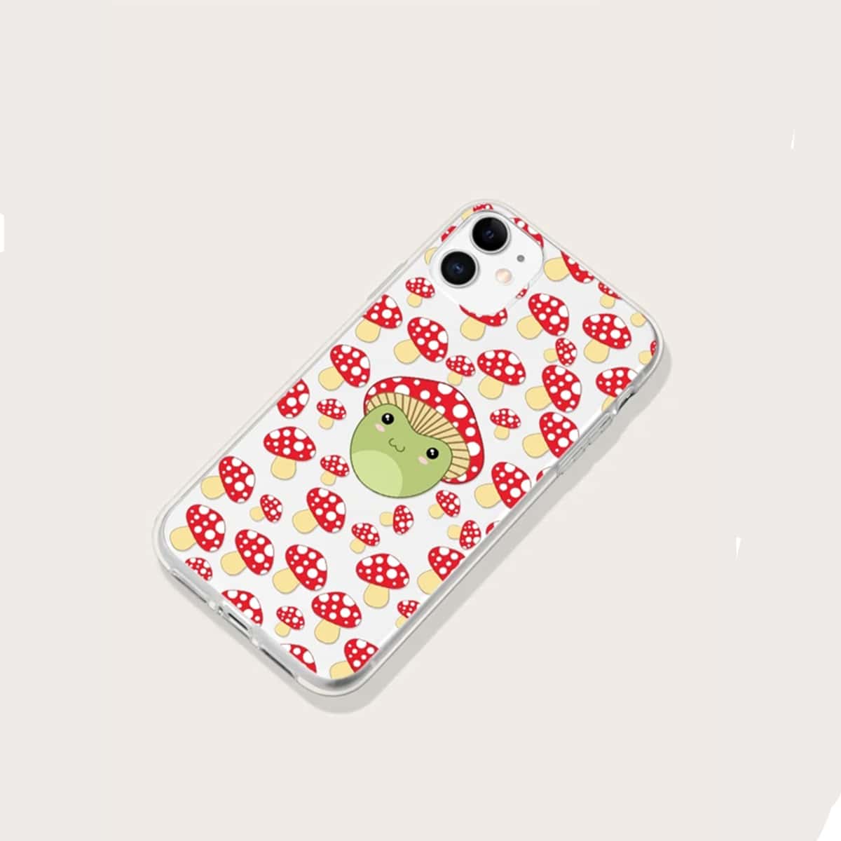 

Cartoon Mushroom Phone Case, Red