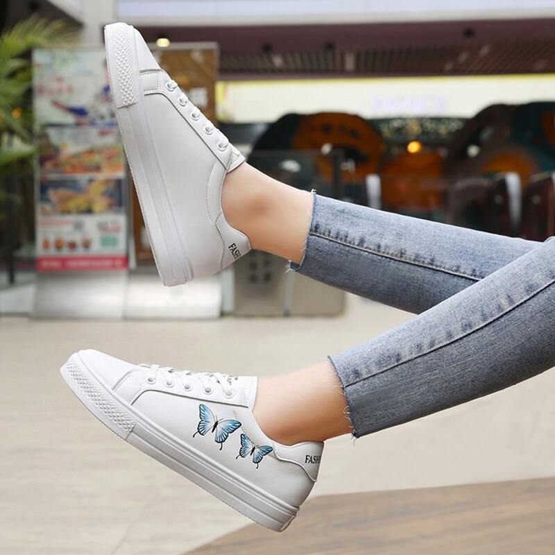 

Butterfly Print Skate Shoes, White
