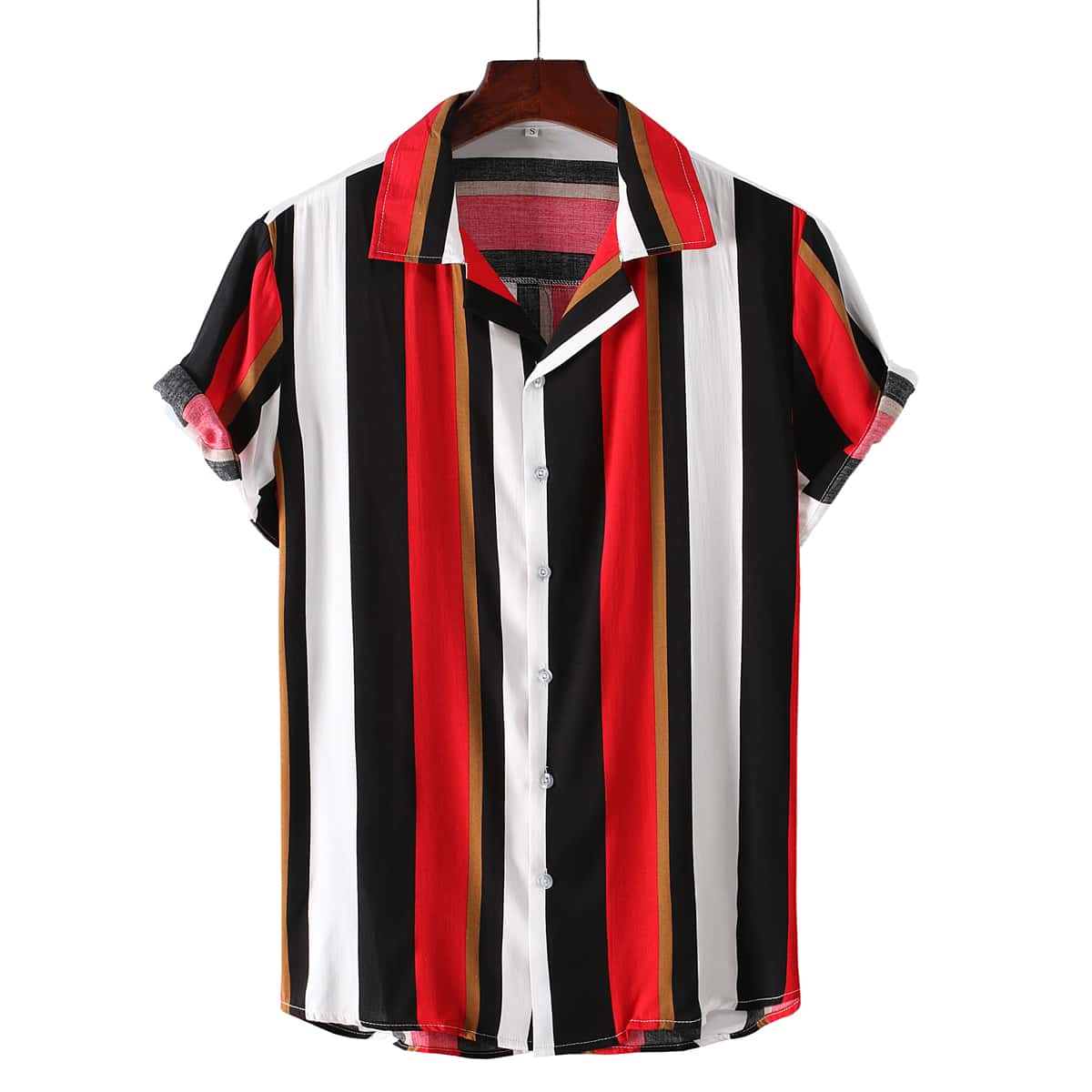 

Guys Striped Button Up Shirt, Multicolor